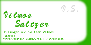 vilmos saltzer business card